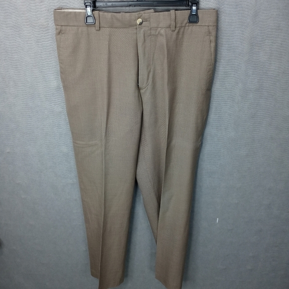 Perry Ellis men's 34"×32" tan polyester rayon wool - Picture 1 of 11